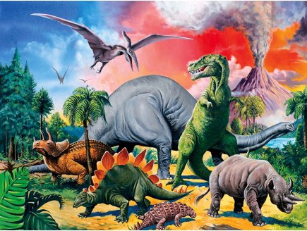 Puzzle xxl le monde des dinosaures 100 pieces - Ravensburger - 10957