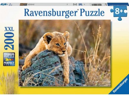 PUZZLE XXL LE PETIT LIONCEAU DANS LA SAVANE - 200 PIECES - RAVENSBURGER - 129461