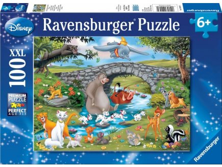 PUZZLE XXL LES HEROS DISNEY S'AMUSENT 100 PIECES - RAVENSBURGER - 109470