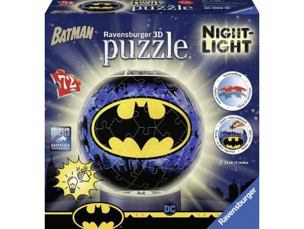 PUZZLEBALL ILLUMINE BATMAN 72 PIECES - 3D- PUZZLE RAVENSBURGER - 110803