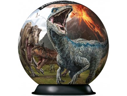 Puzzleball jurassic world : la terre des dinosaures 72 pieces - 3d - puzzle Ravensburger - 117574