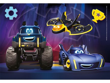 Puzzles dc batwheels : les super heros vehicules en action 2 x 60 pieces - supercolor - Clementoni - 24812
