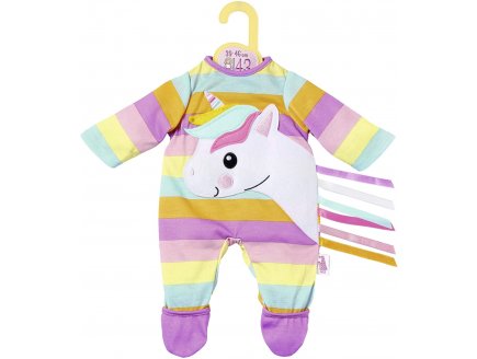 PYJAMA LICORNE A RAYURES ROSE DOLLY MOSA - HABIT POUPEE 39-46 CM - VETEMENT - ZAPF CREATION (ZA64)