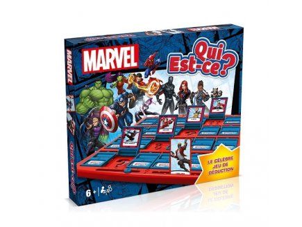 QUI EST CE MARVEL - PERSONNAGES AVENGERS, SUPER HEROS - WINNING MOVES - 01752 - JEU DE SOCIETE DEDUCTION
