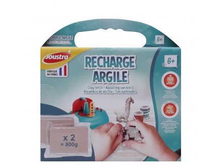 RECHARGE PAIN D'ARGILE 800G - JOUSTRA - 41086 - LOISIR CREATIF POTERIE