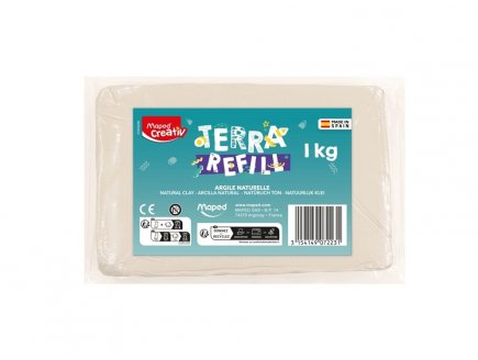 Recharge pain d'argile naturelle 1 kg Terra Refill - Maped Creativ - Kit cratif Poterie