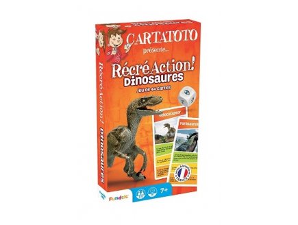 RECRE ACTION DINOSAURES - CARTATOTO - FRANCE CARTES - JEU EDUCATIF