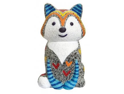 Renard en pierre a decorer 14 cm - kit peinture sur pierre - alex Toys