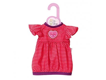 ROBE A RAYURES ROSE ET ROUGE DOLLY MOSA - HABIT POUPEE 30-36 CM - ZAPF CREATION ZA11