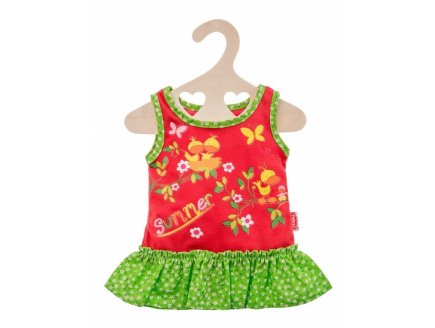 ROBE D'ETE A VOLANTS SUMMER 28/35 CM - HELESS - HABIT POUPON (46)