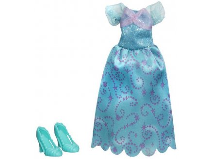 ROBE DE BAL VERTE - ARIEL LA PETITE SIRENE - HABIT DISNEY - ACCESSOIRE POUPEE - VETEMENT POUPEE MANNEQUIN