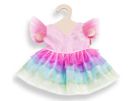 ROBE DE PRINCESSE ARC-EN-CIEL 28/35 CM - HELESS - HABIT POUPON (04)