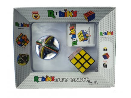 RUBIK'S DUO : ORBIT + CUBE 3x3 ORIGINAL + METHODE - CUBE MAGIQUE - CASSE TETE - WIN GAMES