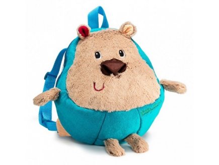 SAC A DOS DOUX PELUCHE OURS CESAR - LILLIPUTIENS - 84404 - BAGAGERIE ENFANT