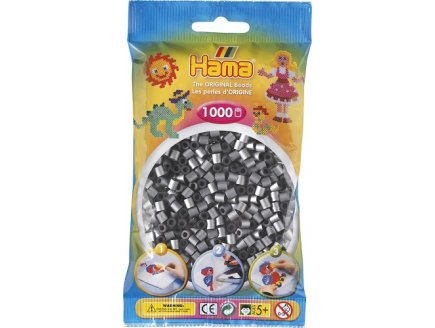 SACHET DE 1000 PERLES A REPASSER HAMA MIDI ARGENT - LOISIRS CREATIFS - 207-62