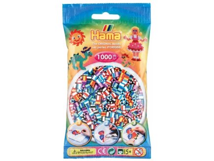 SACHET DE 1000 PERLES A REPASSER HAMA MIDI BICOLORE - LOISIRS CREATIFS - 207-90