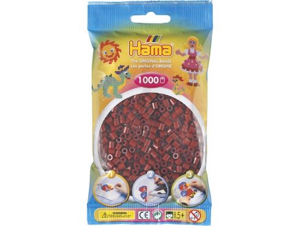 SACHET DE 1000 PERLES A REPASSER HAMA MIDI BORDEAUX - LOISIRS CREATIFS - 207-30