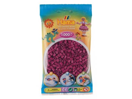 SACHET DE 1000 PERLES A REPASSER HAMA MIDI PRUNE - LOISIRS CREATIFS - 207-82