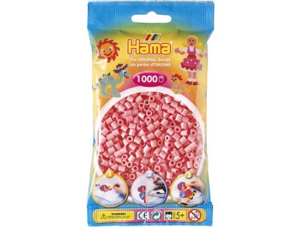 SACHET DE 1000 PERLES A REPASSER HAMA MIDI ROSE - LOISIRS CREATIFS - 207-06