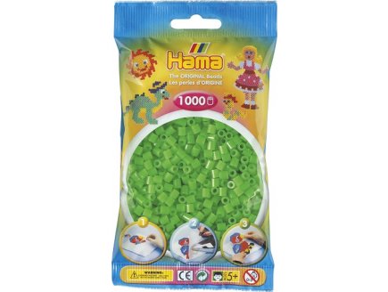 SACHET DE 1000 PERLES A REPASSER HAMA MIDI VERT FLUORESCENT - LOISIRS CREATIFS - 207-42