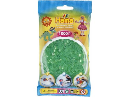 SACHET DE 1000 PERLES A REPASSER HAMA MIDI VERT TRANSPARENT - LOISIRS CREATIFS - 207-16