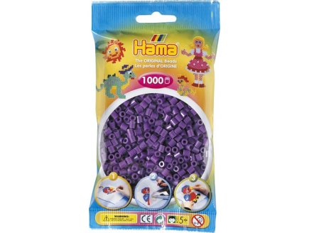 SACHET DE 1000 PERLES A REPASSER HAMA MIDI VIOLET - LOISIRS CREATIFS - 207-07