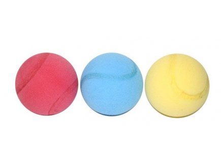 SACHET DE 3 BALLES EN MOUSSE - MONDO - JEU DE RAQUETTES - PLEIN AIR