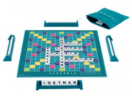 Scrabble classique 2 jeux en 1 - plateau reversible - Mattel - hwd44 - jeu societe lettres, mots