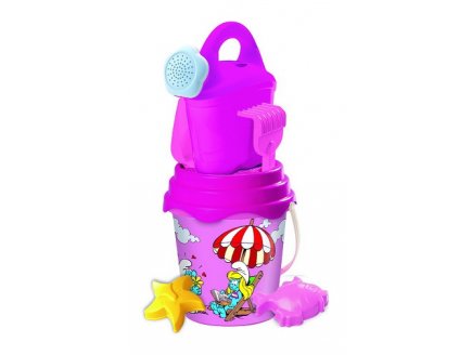 SEAU DE PLAGE GARNI SCHTROUMPFETTE 17 CM - MONDO - JOUETS SABLE