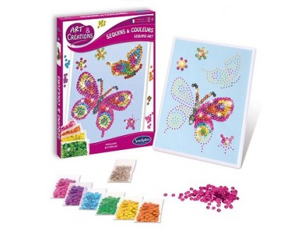 Sequins & couleurs papillons - kit art & creations - Sentosphere - 2010