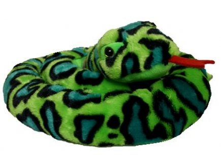 SERPENT GEANT ANACONDA VERT 300 CM - GRANDE PELUCHE DE 3 METRES