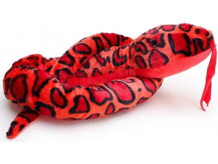 SERPENT GRAND ANACONDA ROUGE 213 CM - GRANDE PELUCHE XXL