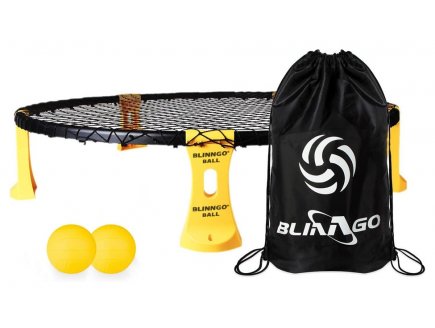 Set complet Roundnet avec 2 balles - Blinngoball - Plage, Jardin - Jeu Loisirs Sport Plein air