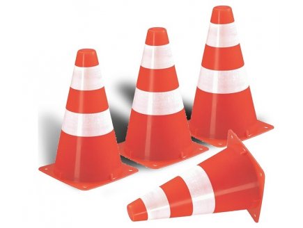 SET DE 4 CONES DE SIGNALISATION - SPORT - JOUET PLEIN AIR