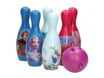 SET DE BOWLING REINE DES NEIGES II  : 6 QUILLES + BOULE - DISNEY FROZEN - JEU D'ADRESSE