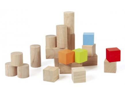 SET DE CUBES DE CONSTRUCTION EN BOIS - SCRATCH - 6181412 - BLOCS