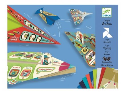 SET ORIGAMI AVIONS - PAPIERS ORIGAMI - DJECO - DJ08760