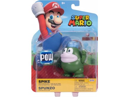 Skipe avec Block Pow : Figurine Super Mario 8 cm - Personnage