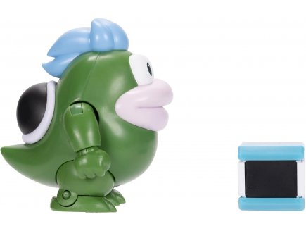 Skipe avec Block Pow : Figurine Super Mario 8 cm - Personnage