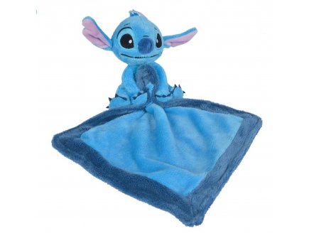 Stitch doudou plat 20 x 20 cm - peluche Disney collection Lilo et Stitch - Nicotoy