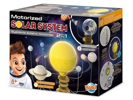 SYSTEME SOLAIRE MOTORISE 2 EN 1 - PLANETES, ESPACE - BUKI - 7255 - JEU EDUCATIF SCIENCE