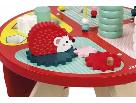 Table d'activites baby forest en bois - Janod - j08018 - jeux eveil bebe
