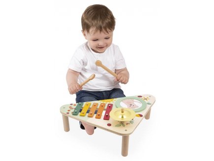 Table d'eveil musical sunshine en bois - Janod - j07616 - instruments musique bebe