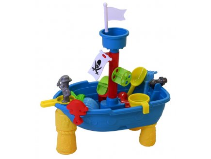 Table eau et sable Bateau pirate + accessoires - Activit�s sensorielles - Jeux enfant, ext�rieur