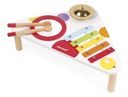 TABLE MUSICALE CONFETTI EN BOIS - JANOD - J07634 - INSTRUMENTS BEBE