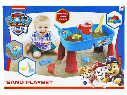 TABLE SABLE ET EAU PAT PATROUILLE + ACCESSOIRES - PAW PATROL - JEUX PLEIN AIR