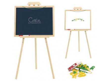 TABLEAU CHEVALET CREATIF EN BOIS MULTIFONCTION - JEUJURA - 8708 - JEU EDUCATIF