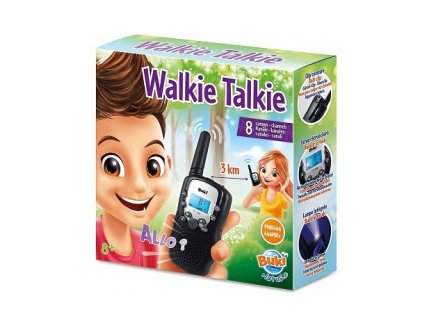 TALKIE WALKIE NOIR ENFANT PORTEE 3 KM - BUKI NATURE - TW01 - ESPIONNAGE