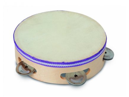 TAMBOURIN EN BOIS 18 CM - BONTEMPI - JOUET INSTRUMENT DE MUSIQUE