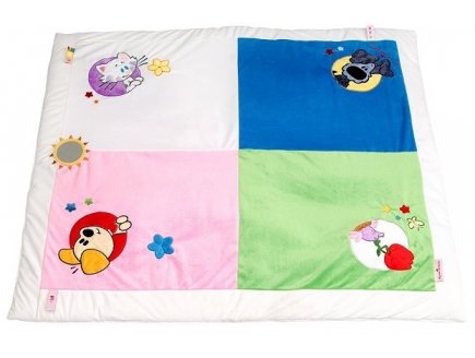 TAPIS DE PARC ET SOL WOEZEL & PIP 85 x 100 CM - EVEIL BEBE